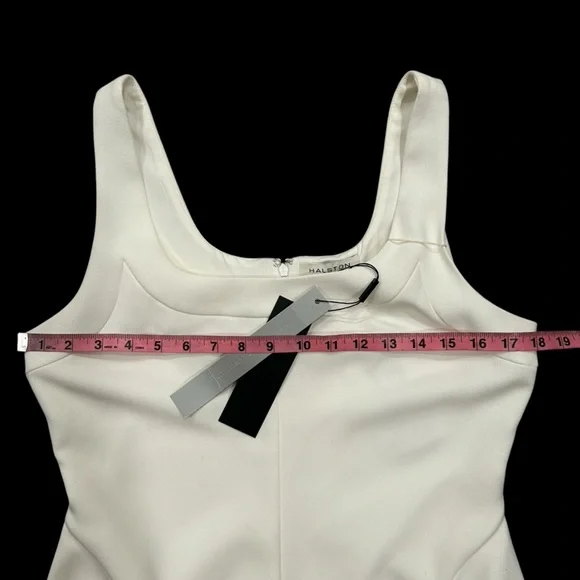 NWT Halston Cora Fitted Midi Sheath Dress - Picture 5 of 8